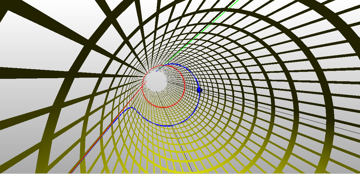 integral curve of compactified logistic equation