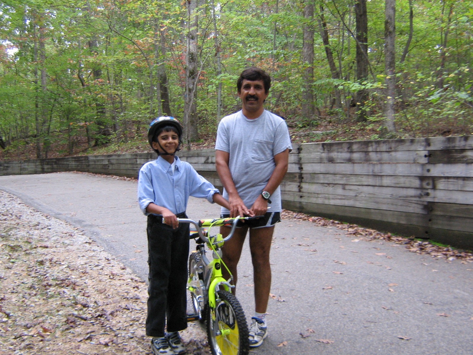 Karun and me, Lake Johnson, Cary NC,  2007